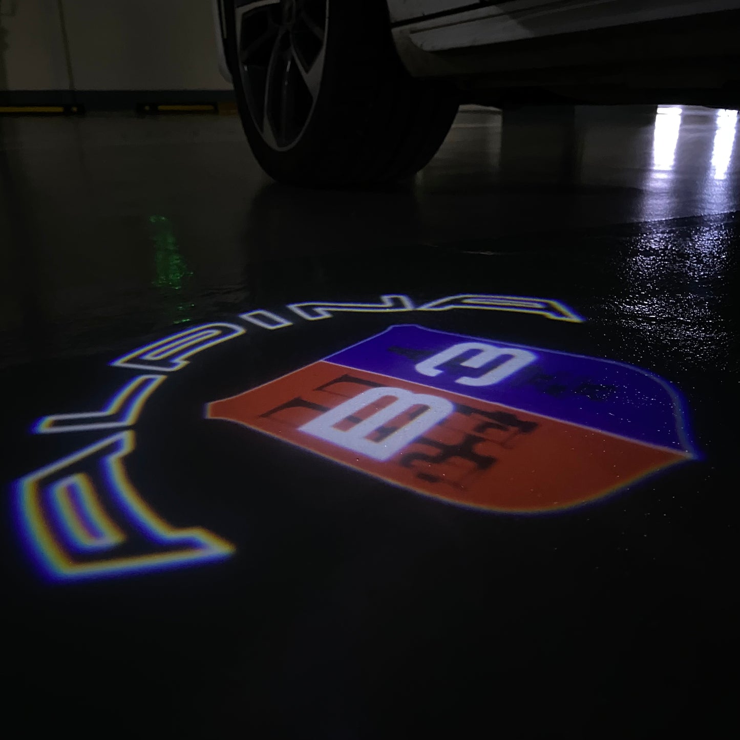 ALPINA B3 LOGO PROJECTOT LIGHTS (quantity 1 = 1 sets/2 door lights) Nr.07A61