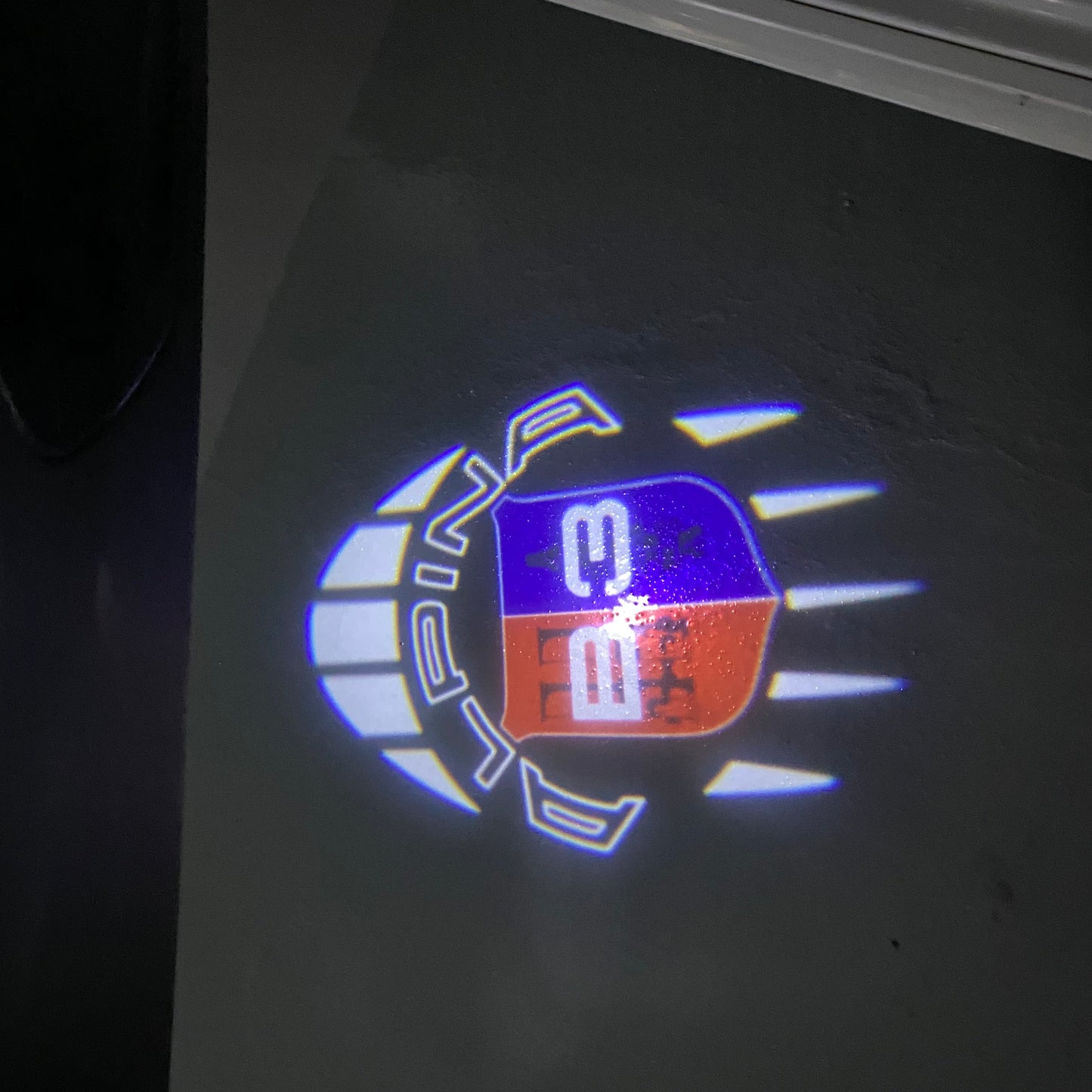 ALPINA B3 LOGO PROJECTOT LIGHTS (quantity 1 = 1 sets/2 door lights) Nr.07A59