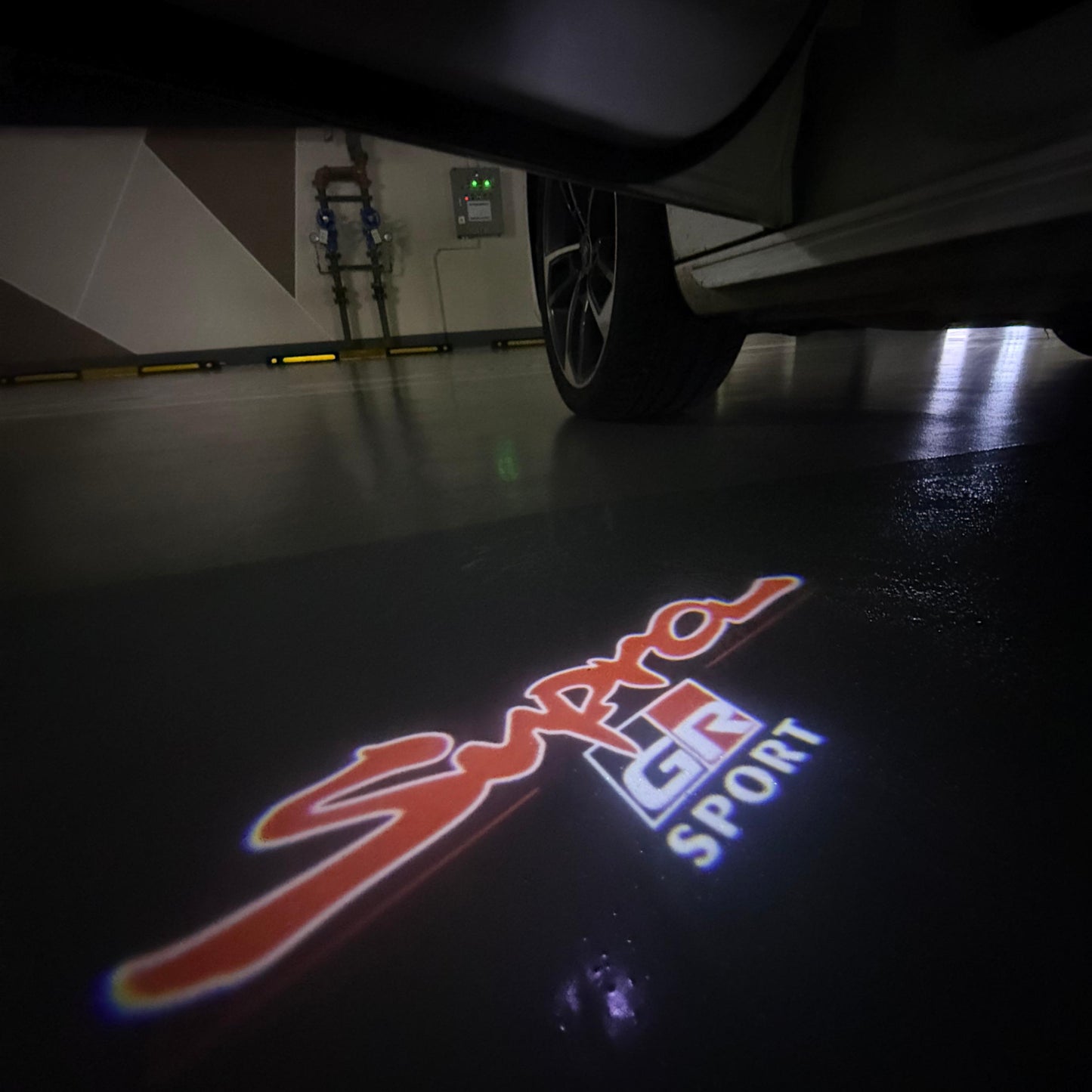 TOYOTA SUPRA LOGO PROJECROTR LIGHTS (quantity 1 = 1 sets/2 door lights) Nr.0G35