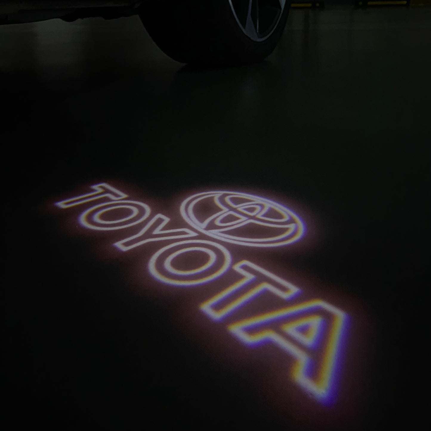 TOYOTA ORIGINAL LOGO PROJECROTR LIGHTS (quantity 1 = 1 sets/2 door lights) Nr.0G44