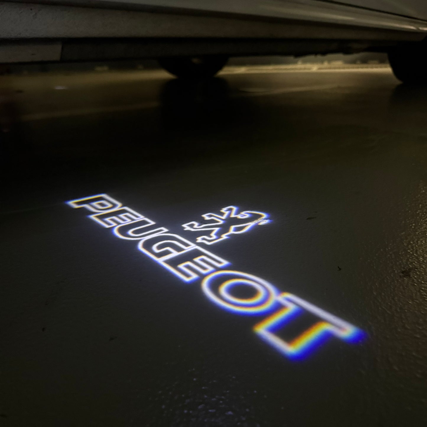 PEUGEOT ORIGINAL LOGO PROJECTOT LIGHTS (quantity 1 = 1 sets/2 door lights) Nr.6024q69