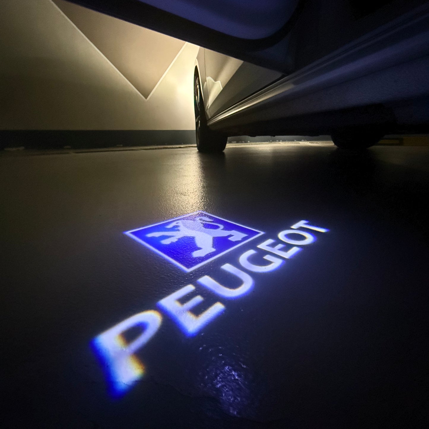 PEUGEOT ORIGINAL LOGO PROJECTOT LIGHTS (quantity 1 = 1 sets/2 door lights) Nr.6024q68