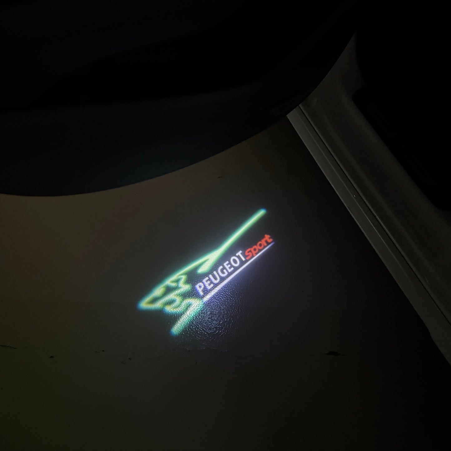 PEUGEOT SPORT LOGO PROJECTOT LIGHTS (quantity 1 = 1 sets/2 door lights) Nr.6024q75