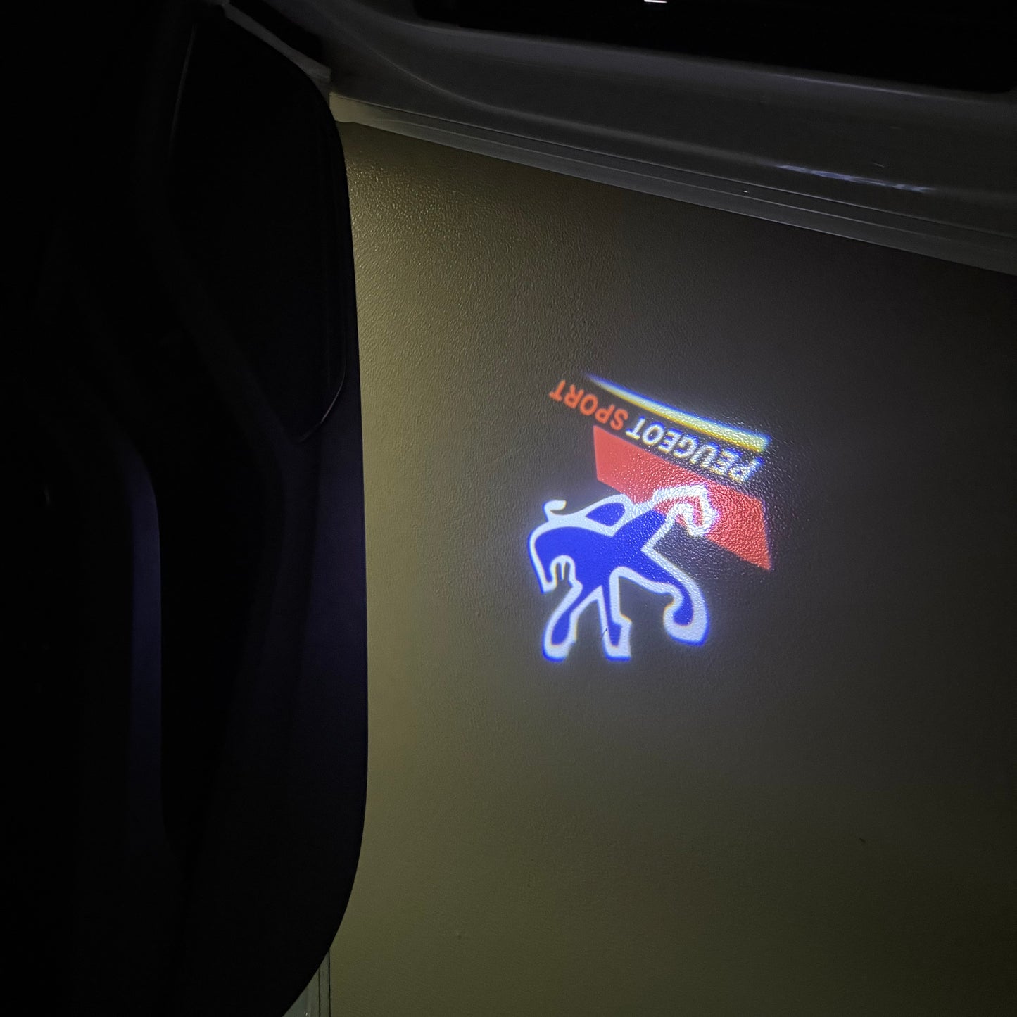 PEUGEOT SPORT LOGO PROJECTOT LIGHTS (quantity 1 = 1 sets/2 door lights) Nr.6024q80
