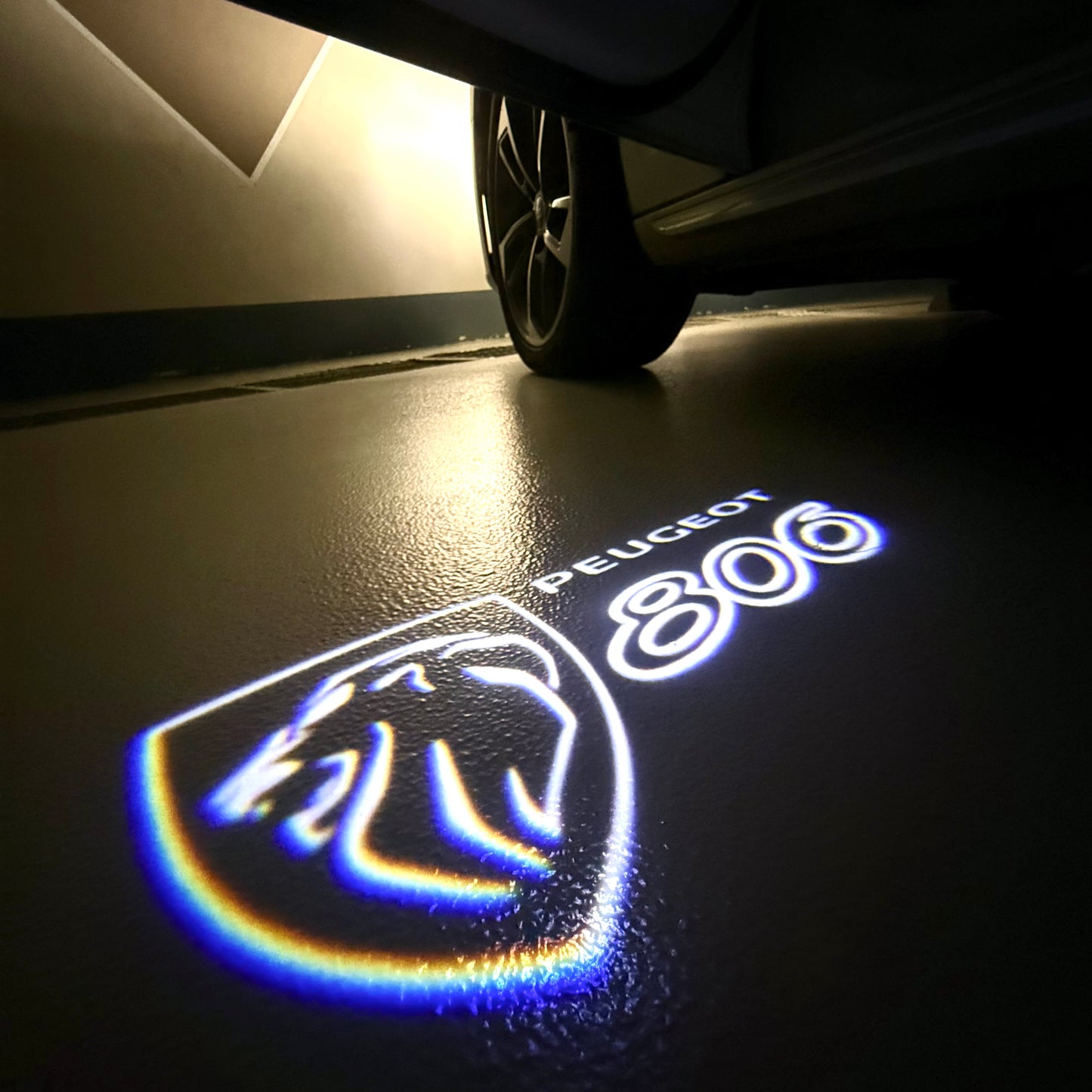 PEUGEOT 806 LOGO PROJECTOT LIGHTS (quantity 1 = 1 sets/2 door lights) Nr.6024q56