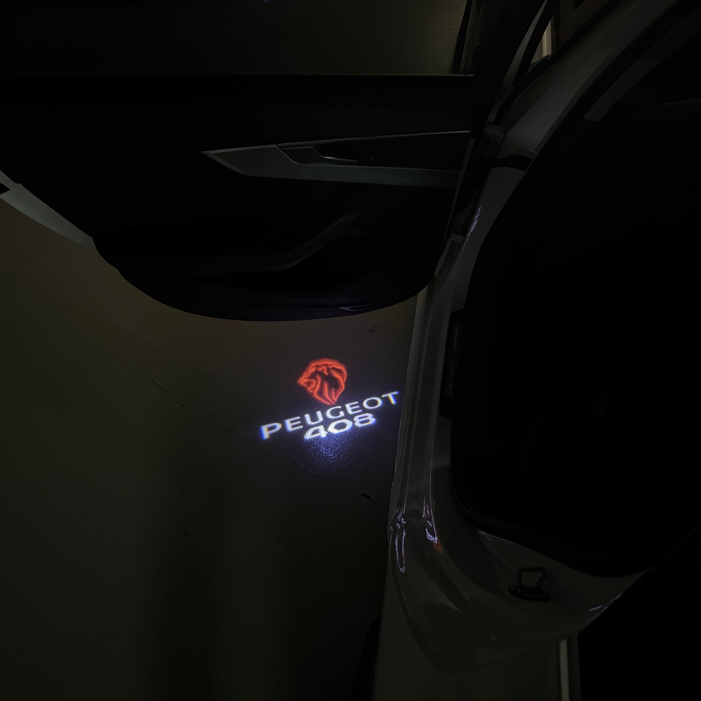 PEUGEOT 408 LOGO PROJECTOT LIGHTS (quantity 1 = 1 sets/2 door lights) Nr.6024q42