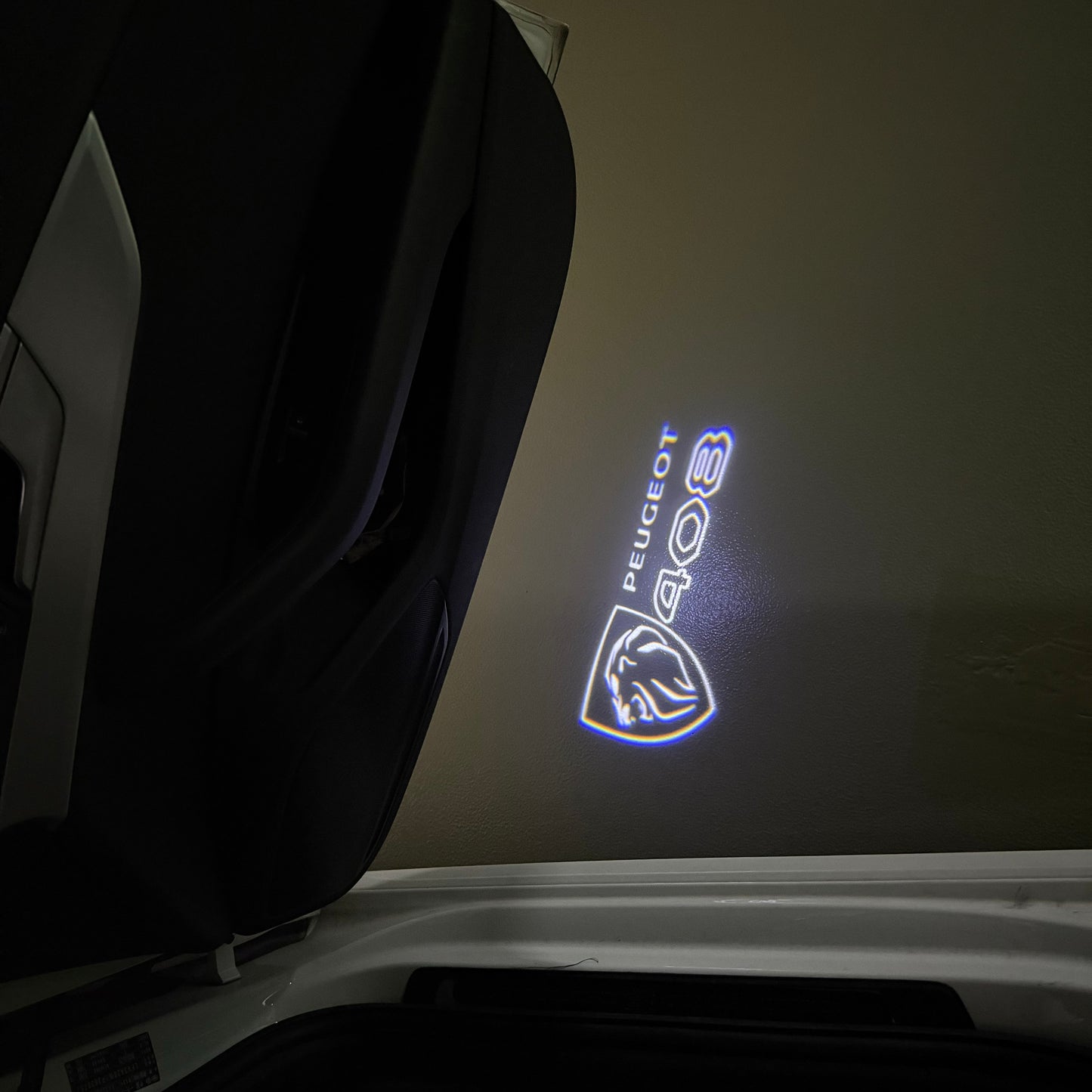 PEUGEOT 408 LOGO PROJECTOT LIGHTS (quantity 1 = 1 sets/2 door lights) Nr.6024q40