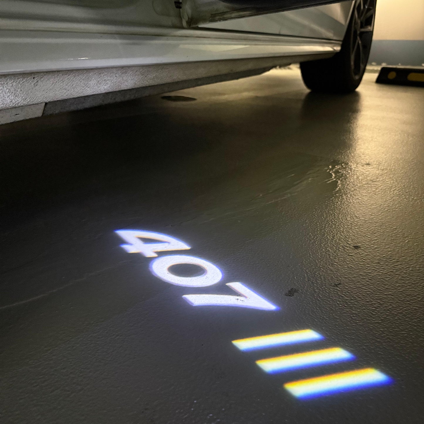 PEUGEOT 407 LOGO PROJECTOT LIGHTS (quantity 1 = 1 sets/2 door lights) Nr.6024q31