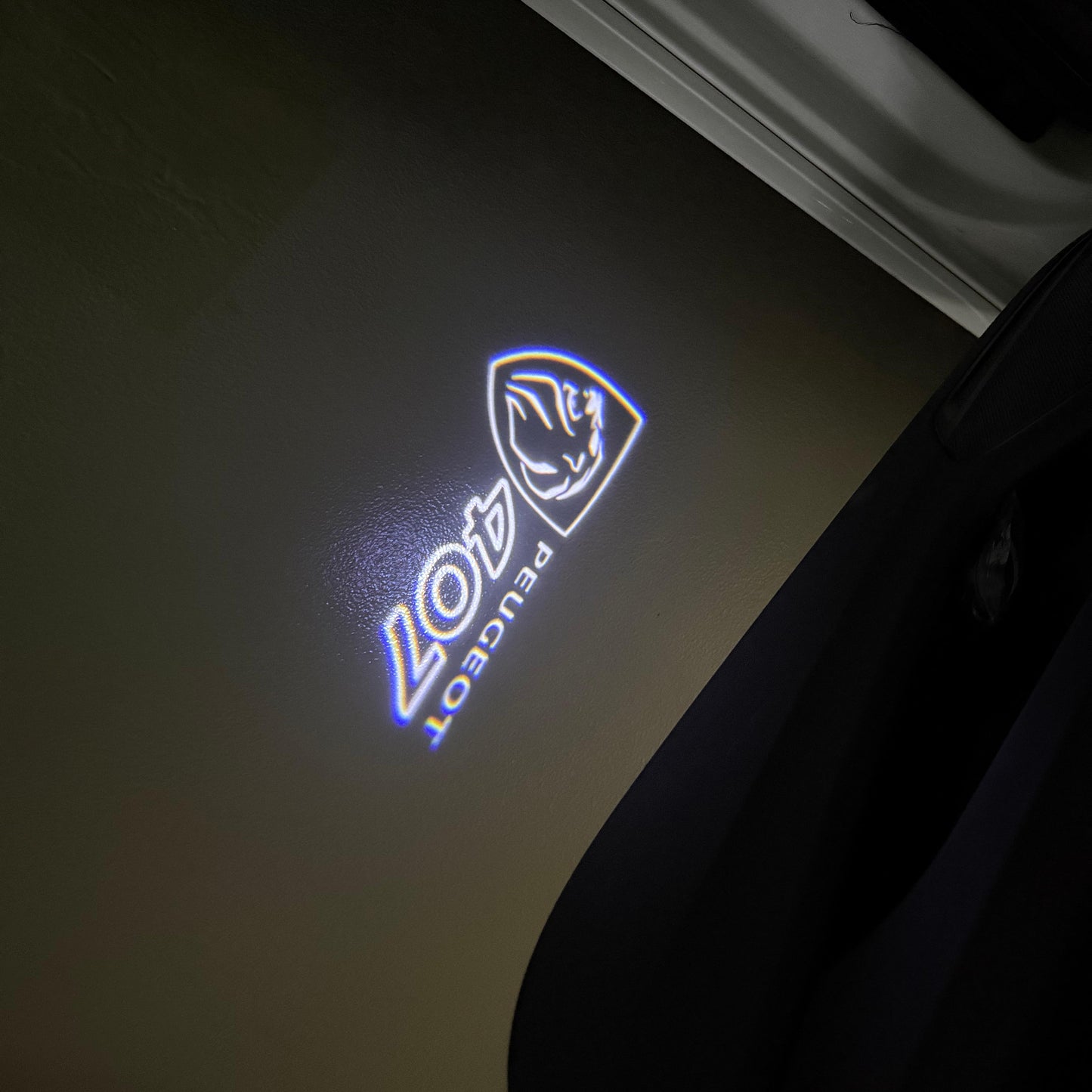 PEUGEOT 407 LOGO PROJECTOT LIGHTS (quantity 1 = 1 sets/2 door lights) Nr.6024q33