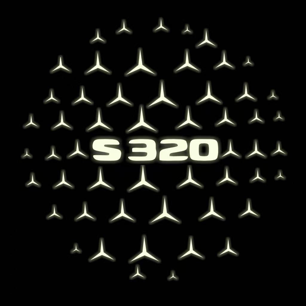 MERCEDES BENZ S 320 LOGO PROJECTOR LIGHTS (quantity 1 = 1 sets/2 door lights)Nr.03f024