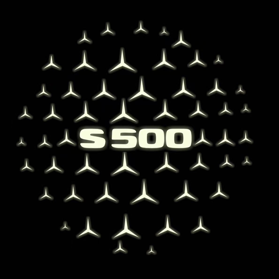 MERCEDES BENZ S 500 LOGO PROJECTOR LIGHTS (quantity 1 = 1 sets/2 door lights)Nr.03f041