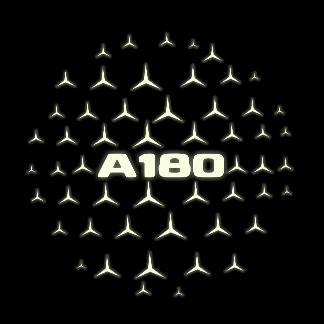 MERCEDES BENZ A180 LOGO PROJECTOR LIGHTS (quantity 1 = 1 sets/2 door lights)Nr.03f012
