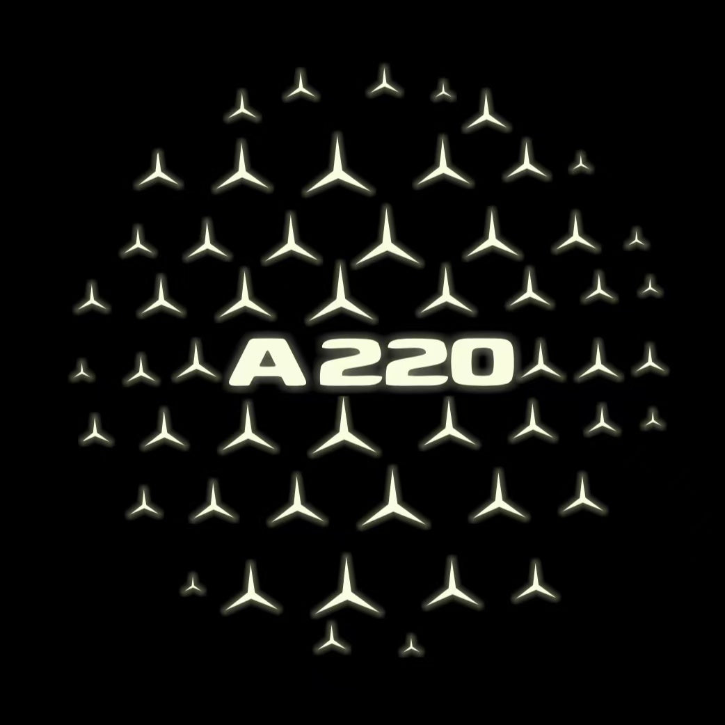 MERCEDES BENZ A220 LOGO PROJECTOR LIGHTS (quantity 1 = 1 sets/2 door lights)Nr.03f06
