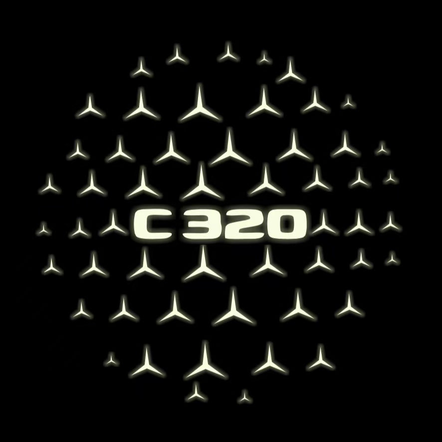 MERCEDES BENZ C 320 LOGO PROJECTOT LIGHTS (quantity 1 = 1 sets/2 door lights)Nr.03f038