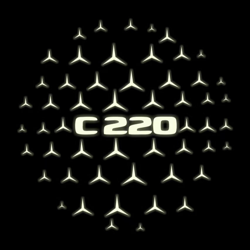 MERCEDES BENZ C 220 LOGO PROJECTOT LIGHTS (quantity 1 = 1 sets/2 door lights)Nr.03f025