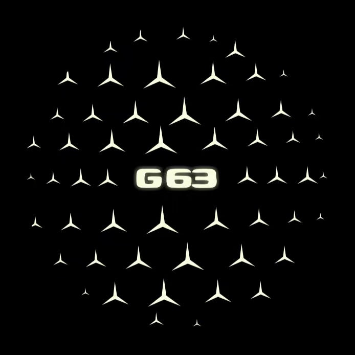 MERCEDES BENZ G63 LOGO PROJECTOR LIGHTS (quantity 1 = 1 sets/2 door lights)Nr.03f016