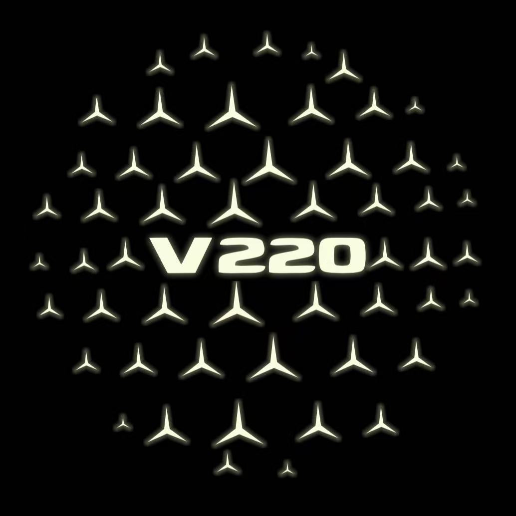 MERCEDES BENZ V 220 LOGO PROJECTOT LIGHTS (quantity 1 = 1 sets/2 door lights)Nr.03f06