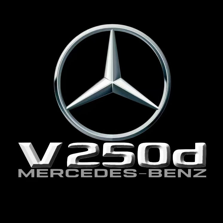 MERCEDES BENZ V 250d LOGO PROJECTOT LIGHTS (quantity 1 = 1 sets/2 door lights)Nr.03f07
