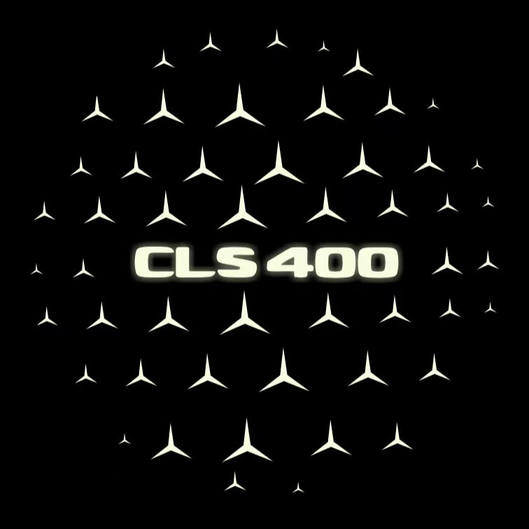 MERCEDES BENZ CLS 400 LOGO PROJECTOT LIGHTS (quantity 1 = 1 sets/2 door lights)Nr.03f031