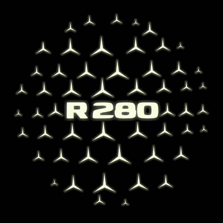 MERCEDES BENZ R 280 LOGO PROJECTOR LIGHTS (quantity 1 = 1 sets/2 door lights)Nr.03f029