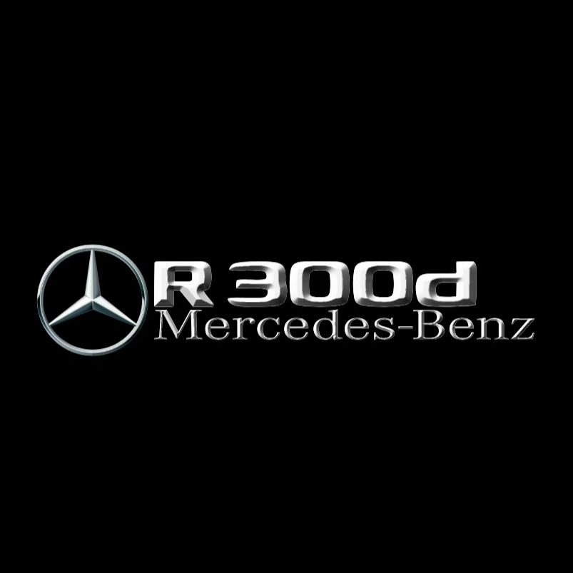 MERCEDES BENZ R 300d LOGO PROJECTOR LIGHTS (quantity 1 = 1 sets/2 door lights)Nr.03f033
