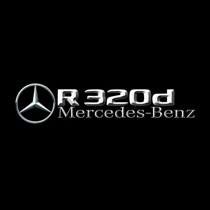 MERCEDES BENZ R 320d LOGO PROJECTOR LIGHTS (quantity 1 = 1 sets/2 door lights)Nr.03f036