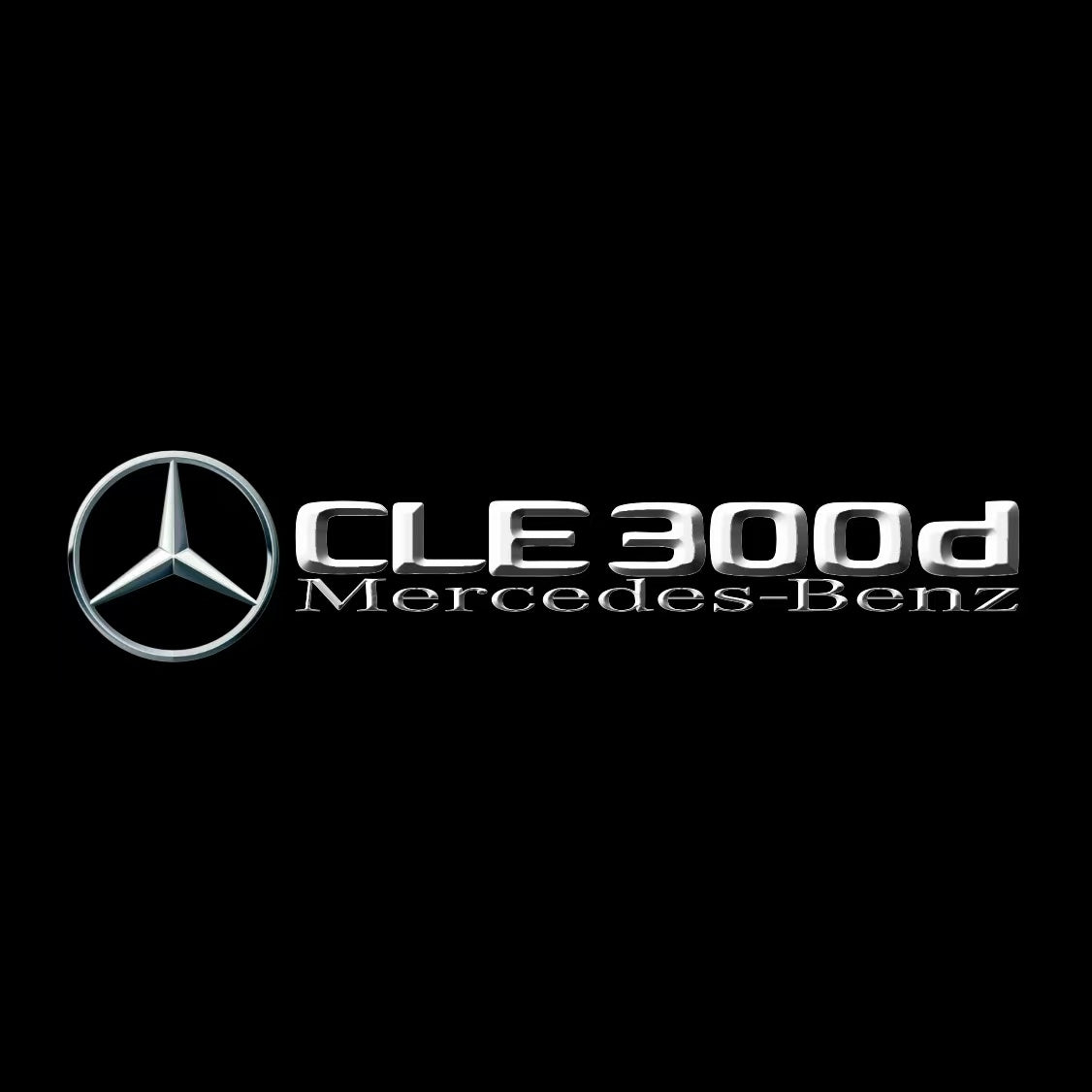MERCEDES BENZ CLE 300d LOGO PROJECTOT LIGHTS (quantity 1 = 1 sets/2 door lights)Nr.03f018