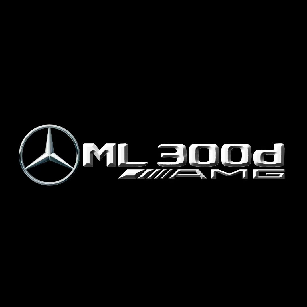 MERCEDES BENZ ML 300d LOGO PROJECTOR LIGHTS (quantity 1 = 1 sets/2 door lights)Nr.03f021