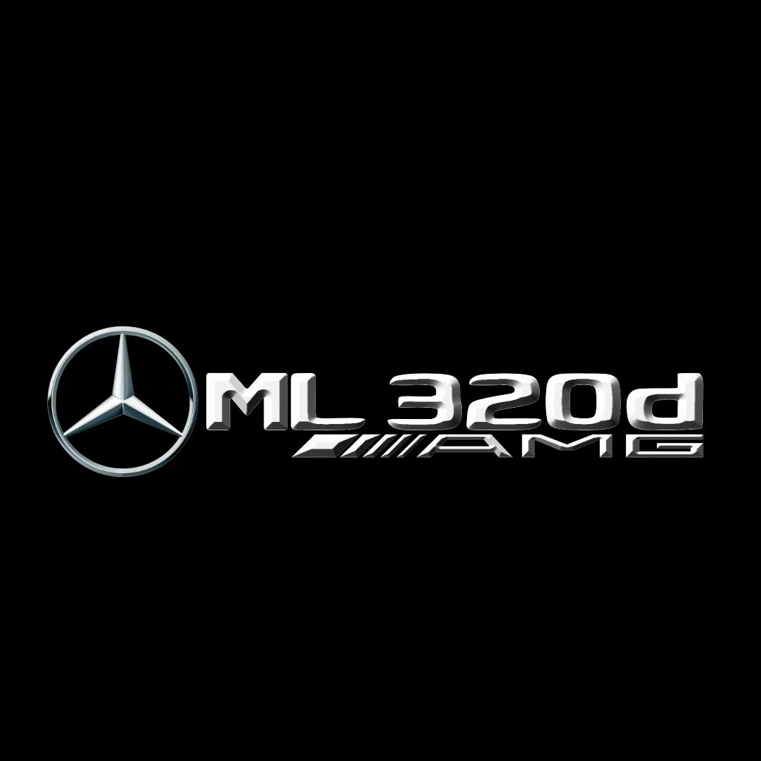 MERCEDES BENZ ML 320d LOGO PROJECTOR LIGHTS (quantity 1 = 1 sets/2 door lights)Nr.03f024