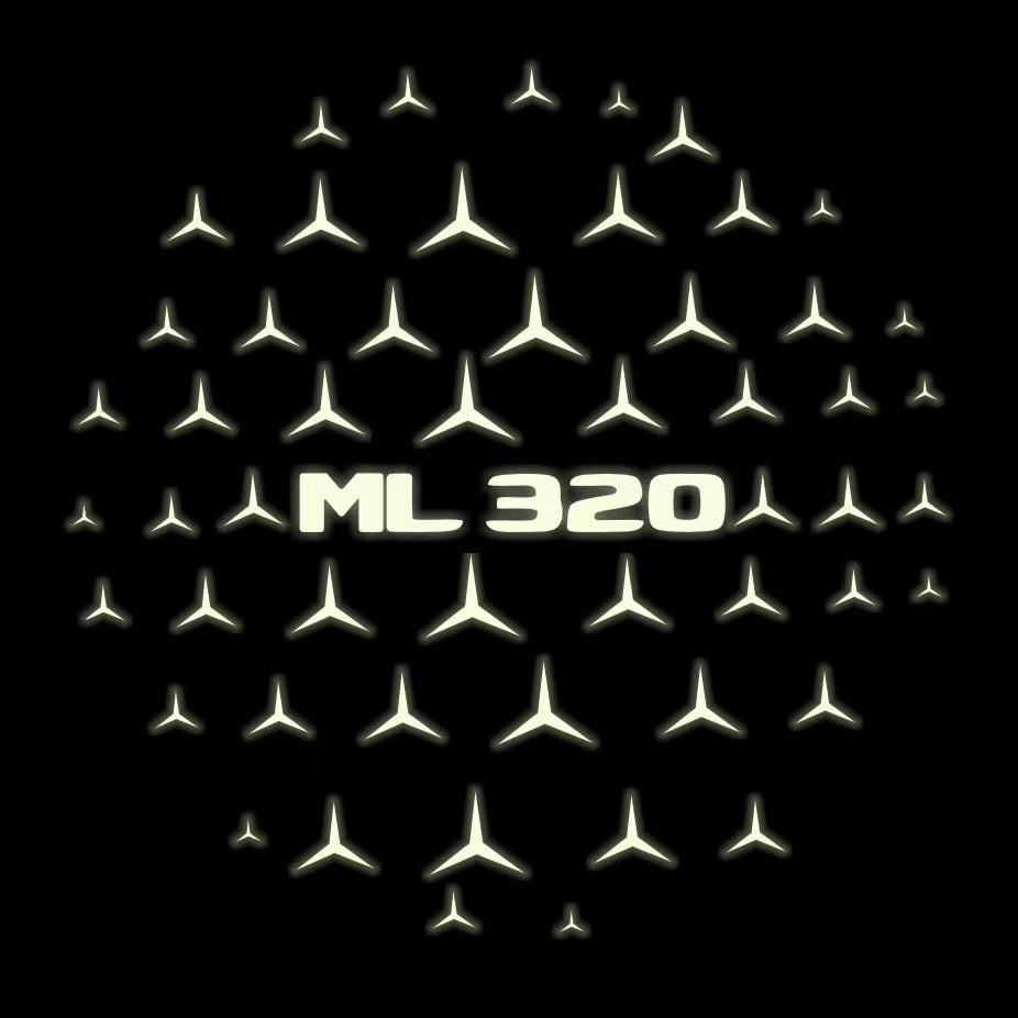 MERCEDES BENZ ML 320 LOGO PROJECTOR LIGHTS (quantity 1 = 1 sets/2 door lights)Nr.03f023
