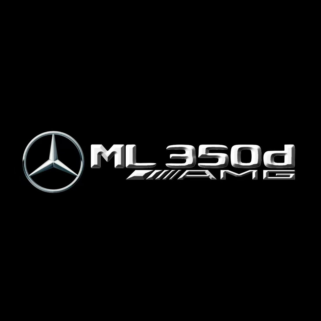 MERCEDES BENZ ML 350d LOGO PROJECTOR LIGHTS (quantity 1 = 1 sets/2 door lights)Nr.03f027