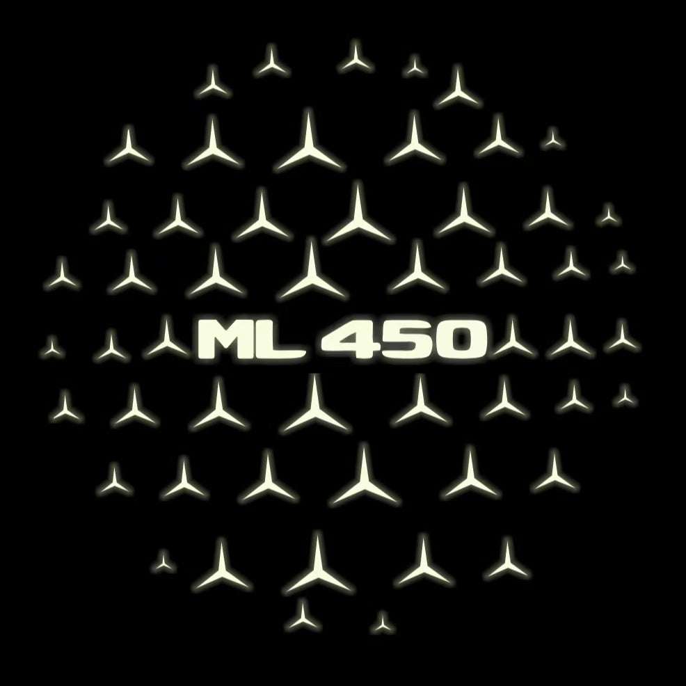 MERCEDES BENZ ML 450 LOGO PROJECTOR LIGHTS (quantity 1 = 1 sets/2 door lights)Nr.03f035