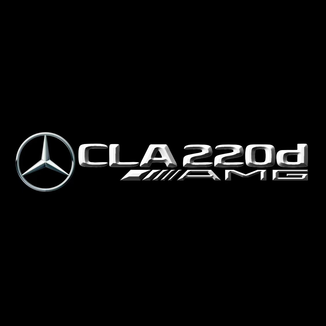 MERCEDES BENZ CLA 220d AMG LOGO PROJECTOT LIGHTS (quantity 1 = 1 sets/2 door lights)Nr.03f020