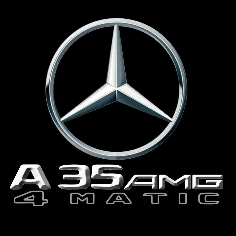 MERCEDES BENZ A35 AMG LOGO PROJECTOR LIGHTS (quantity 1 = 1 sets/2 door lights)Nr.03f025