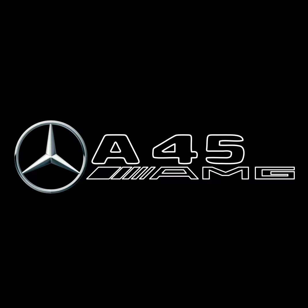 MERCEDES BENZ A45 AMG LOGO PROJECTOR LIGHTS (quantity 1 = 1 sets/2 door lights)Nr.03f019