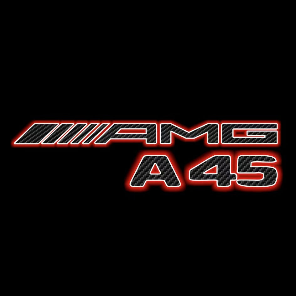 MERCEDES BENZ A45 AMG LOGO PROJECTOR LIGHTS (quantity 1 = 1 sets/2 door lights)Nr.03f017