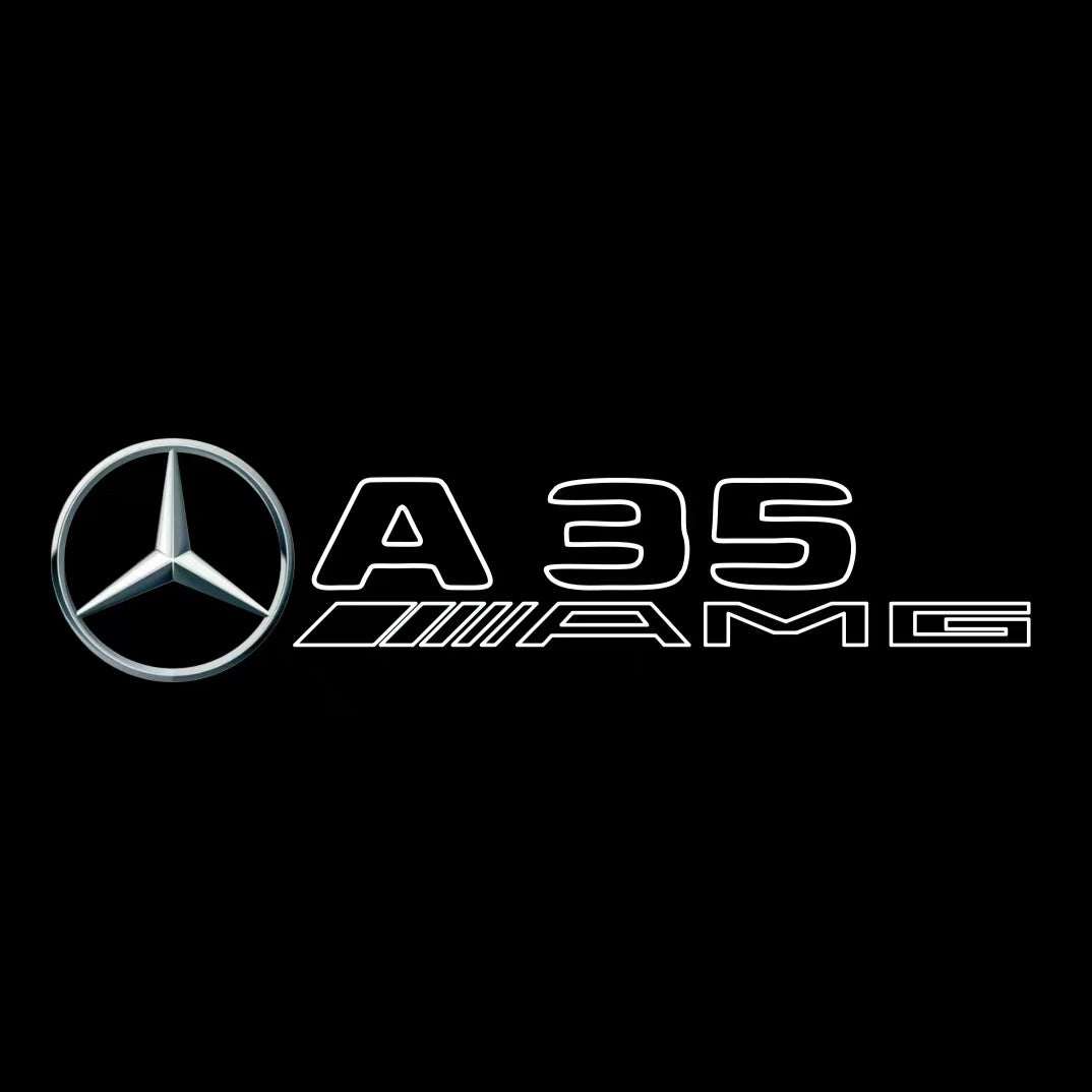 MERCEDES BENZ A35 AMG LOGO PROJECTOR LIGHTS (quantity 1 = 1 sets/2 door lights)Nr.03f022