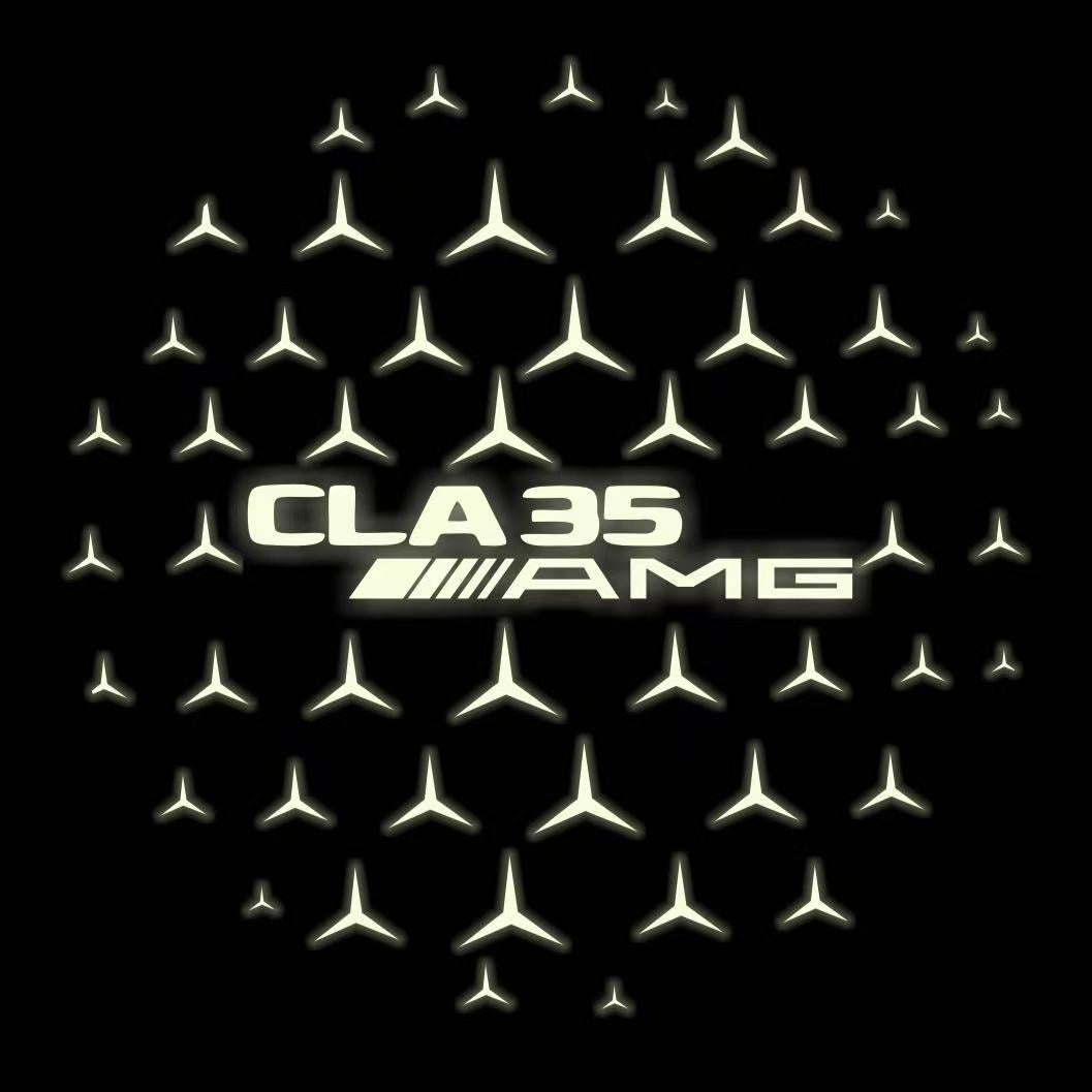 MERCEDES BENZ CLA 35 AMG LOGO PROJECTOT LIGHTS (quantity 1 = 1 sets/2 door lights)Nr.03f05