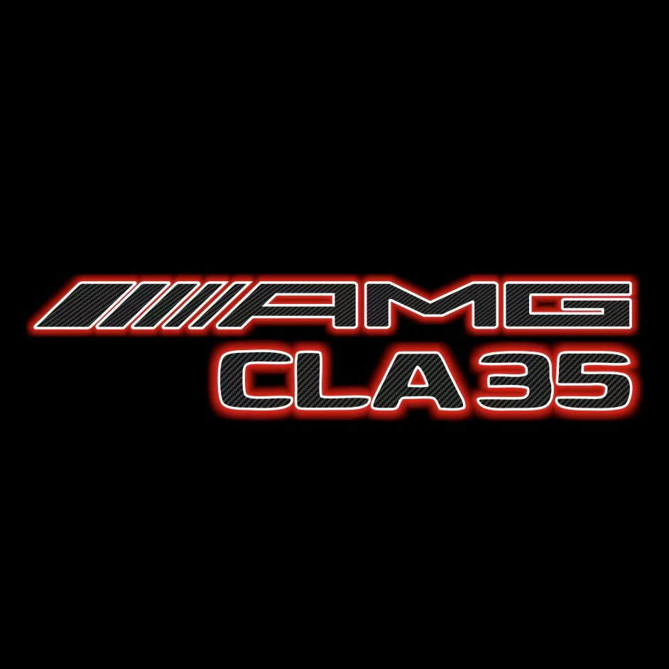 MERCEDES BENZ CLA 35 AMG LOGO PROJECTOT LIGHTS (quantity 1 = 1 sets/2 door lights)Nr.03f06