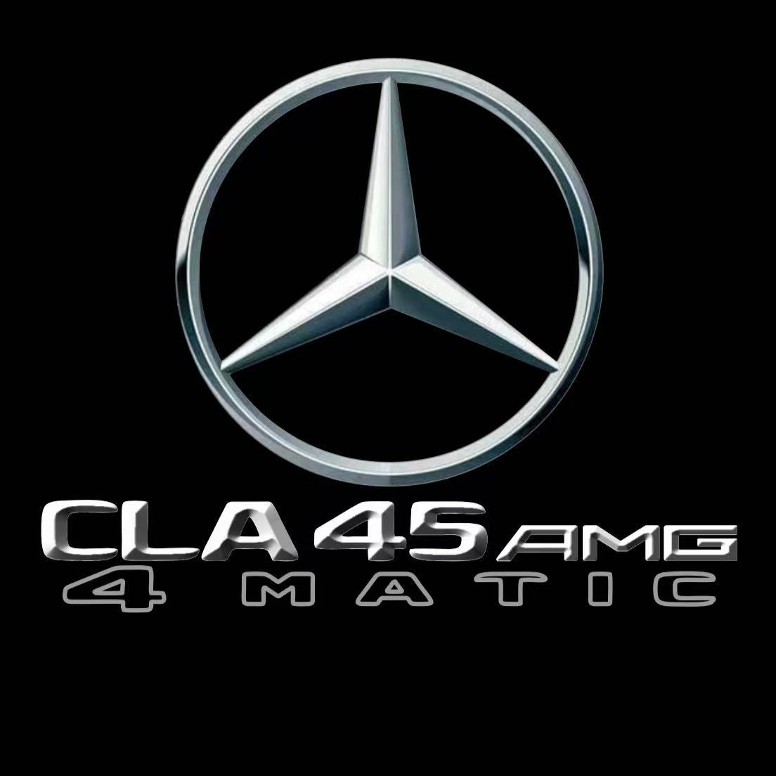 MERCEDES BENZ CLA 45 AMG LOGO PROJECTOT LIGHTS (quantity 1 = 1 sets/2 door lights)Nr.03f09