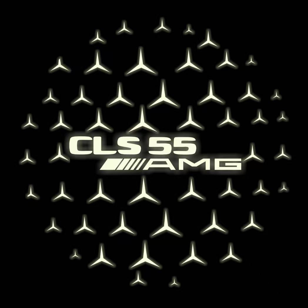 MERCEDES BENZ CLS 55 AMG LOGO PROJECTOT LIGHTS (quantity 1 = 1 sets/2 door lights)Nr.03f012