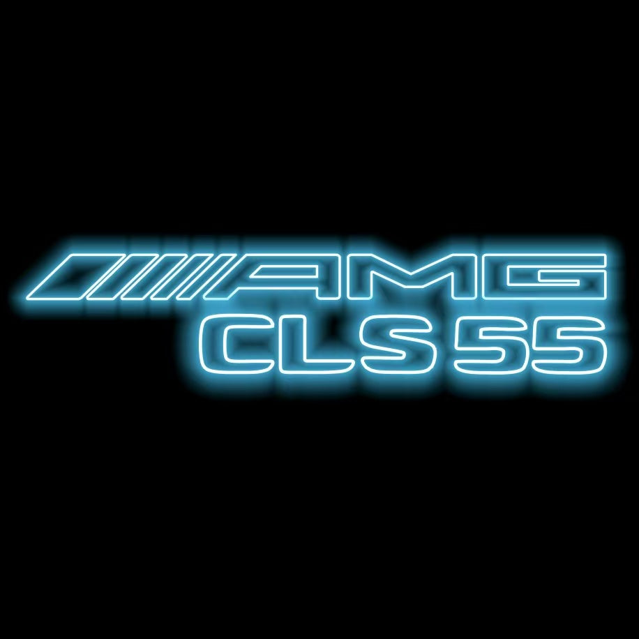 MERCEDES BENZ CLS 55 AMG LOGO PROJECTOT LIGHTS (quantity 1 = 1 sets/2 door lights)Nr.03f010
