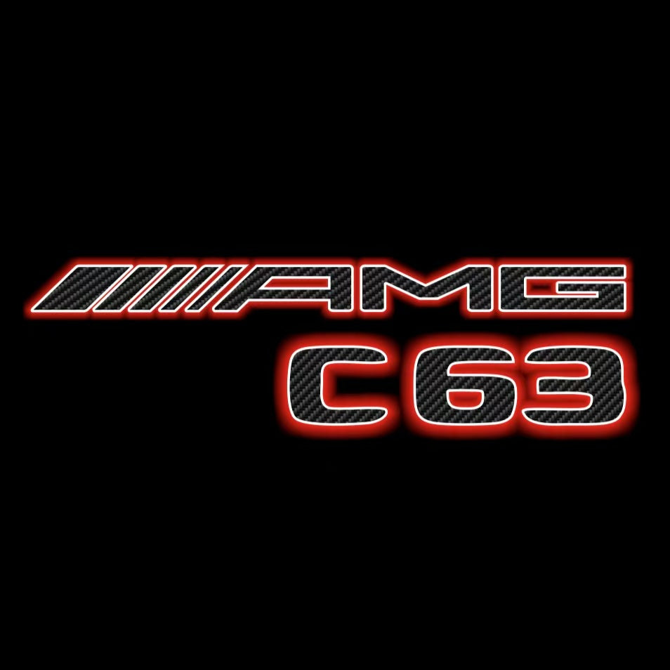 MERCEDES BENZ C63 AMG LOGO PROJECTOT LIGHTS (quantity 1 = 1 sets/2 door lights)Nr.03f013