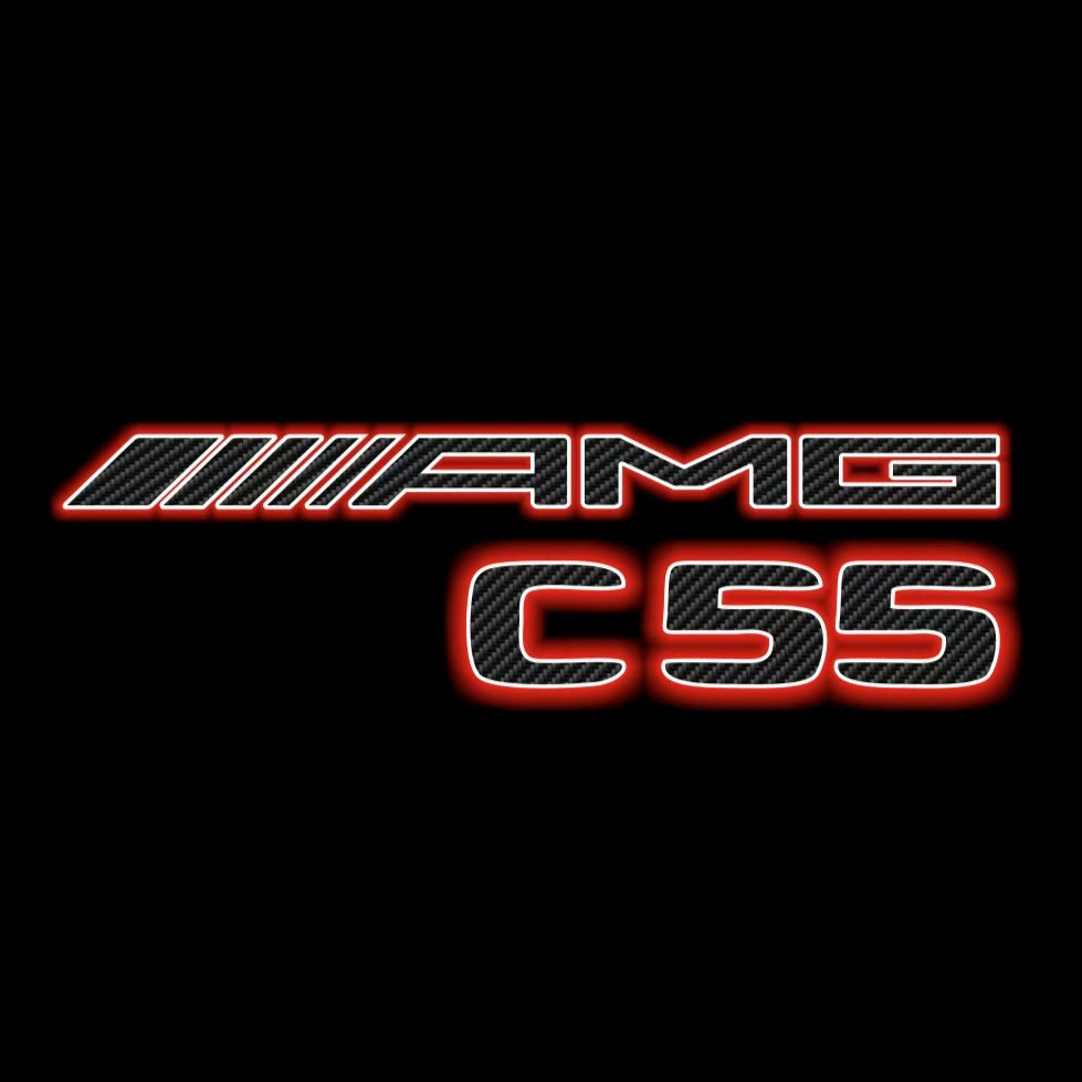 MERCEDES BENZ C55 AMG LOGO PROJECTOT LIGHTS (quantity 1 = 1 sets/2 door lights)Nr.03f011