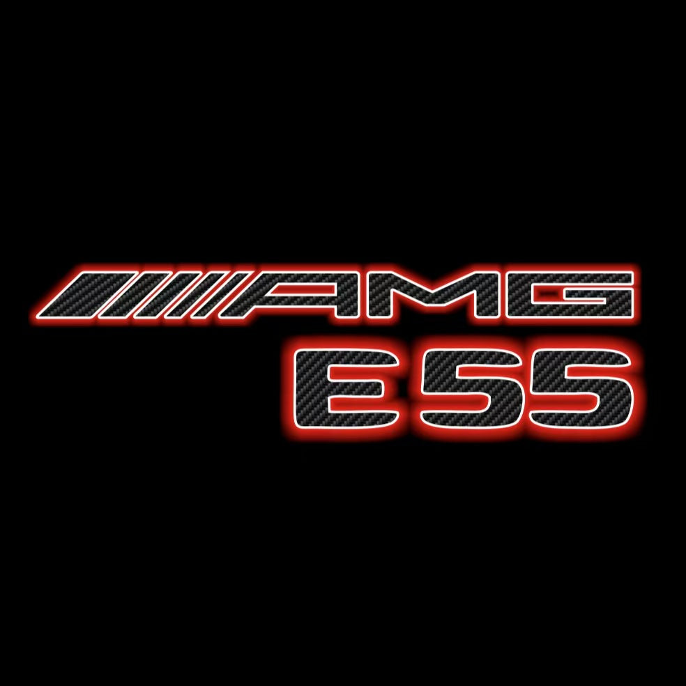 MERCEDES BENZ E55 AMG LOGO PROJECTOT LIGHTS (quantity 1 = 1 sets/2 door lights)Nr.03f06
