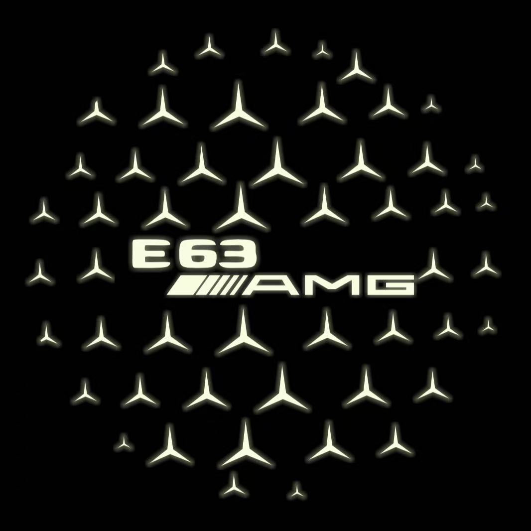 MERCEDES BENZ E63 AMG LOGO PROJECTOT LIGHTS (quantity 1 = 1 sets/2 door lights)Nr.03f08