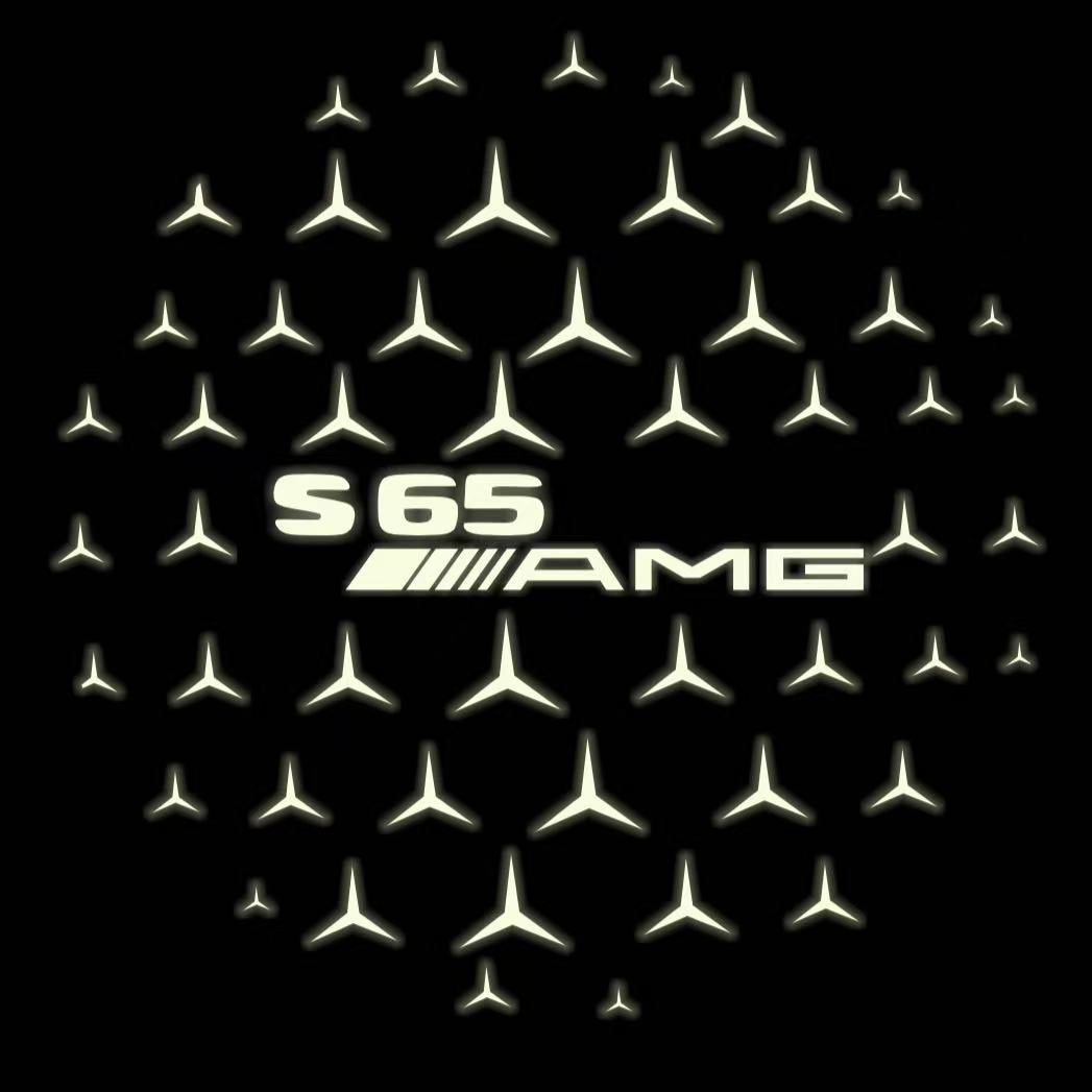 MERCEDES BENZ S 65 AMG LOGO PROJECTOR LIGHTS (quantity 1 = 1 sets/2 door lights)Nr.03f015