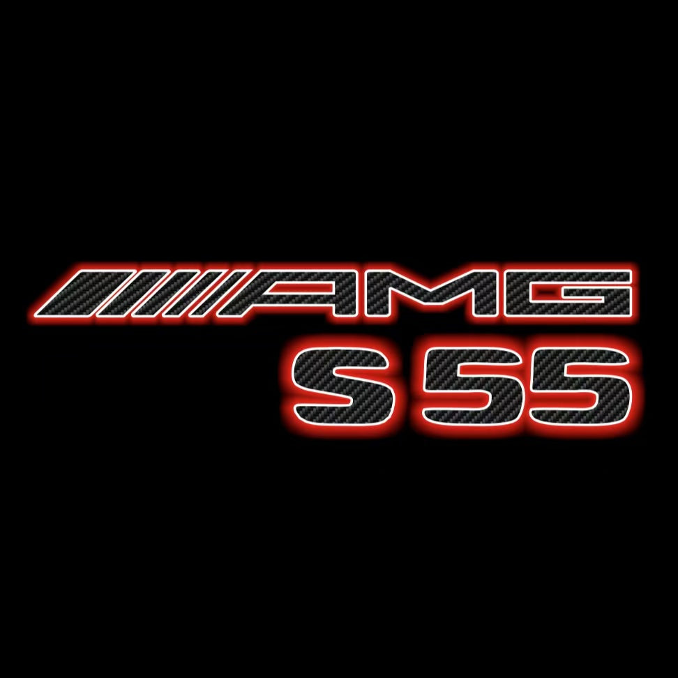 MERCEDES BENZ S 55 AMG LOGO PROJECTOR LIGHTS (quantity 1 = 1 sets/2 door lights)Nr.03f03