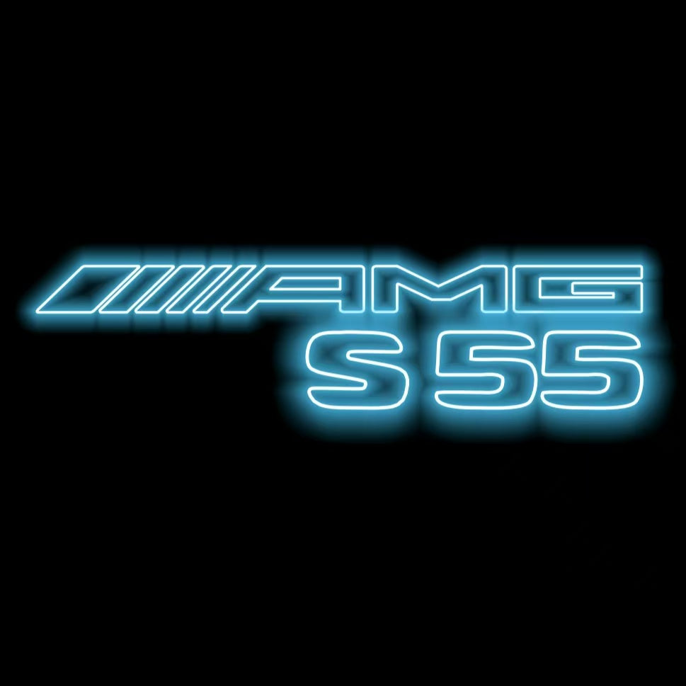 MERCEDES BENZ S 55 AMG LOGO PROJECTOR LIGHTS (quantity 1 = 1 sets/2 door lights)Nr.03f07