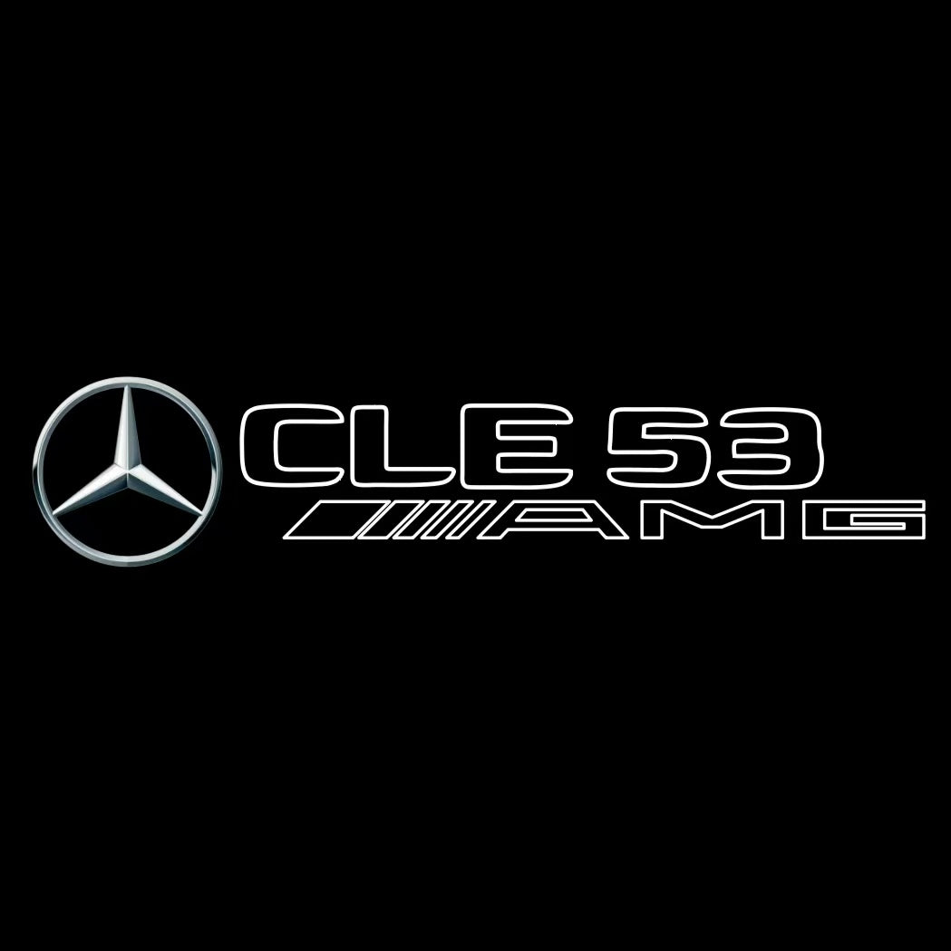 MERCEDES BENZ CLE 53 AMG LOGO PROJECTOT LIGHTS (quantity 1 = 1 sets/2 door lights)Nr.03f04